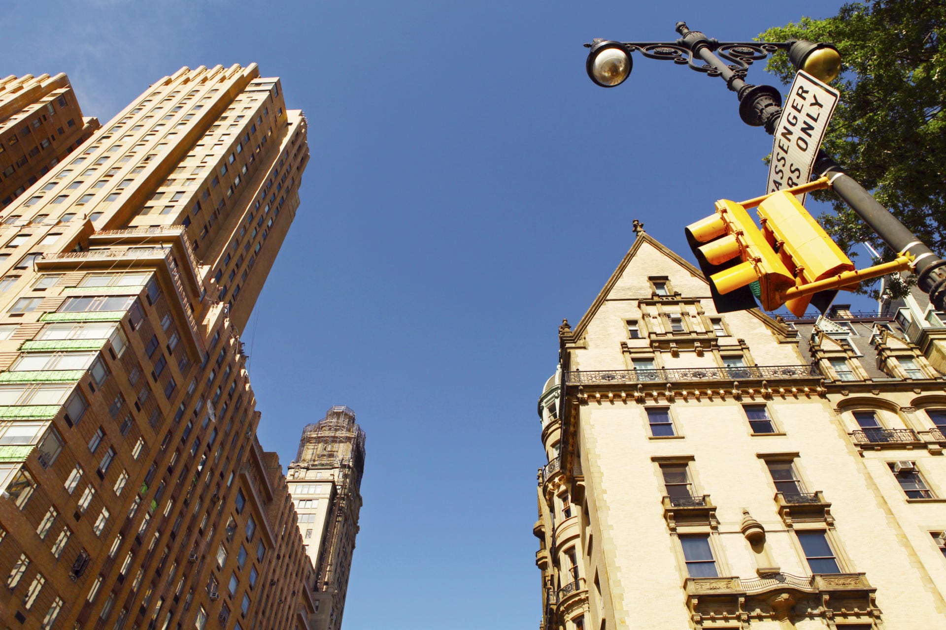 Buffalo Website Design Company - Low angle view of Buffalo, NY buildings against clear blue sky - 